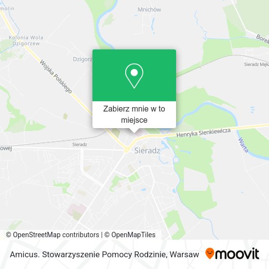 Mapa Amicus. Stowarzyszenie Pomocy Rodzinie