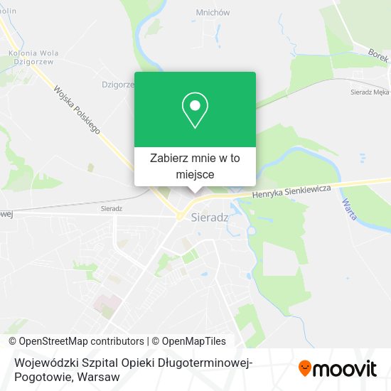 Mapa Wojewódzki Szpital Opieki Długoterminowej-Pogotowie