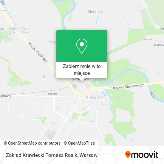 Mapa Zakład Krawiecki Tomasz Rosik