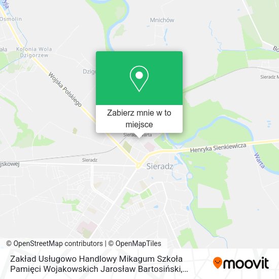 Mapa Zakład Usługowo Handlowy Mikagum Szkoła Pamięci Wojakowskich Jarosław Bartosiński