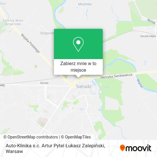 Mapa Auto-Klinika s.c. Artur Pytel Łukasz Zalepiński