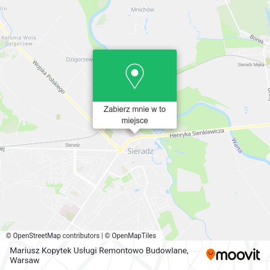 Mapa Mariusz Kopytek Usługi Remontowo Budowlane