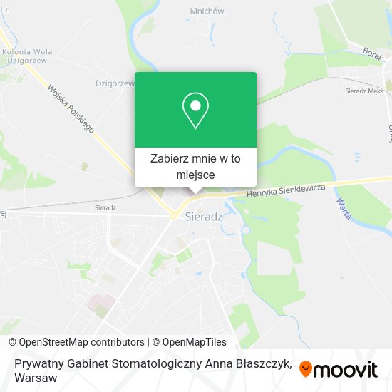 Mapa Prywatny Gabinet Stomatologiczny Anna Błaszczyk