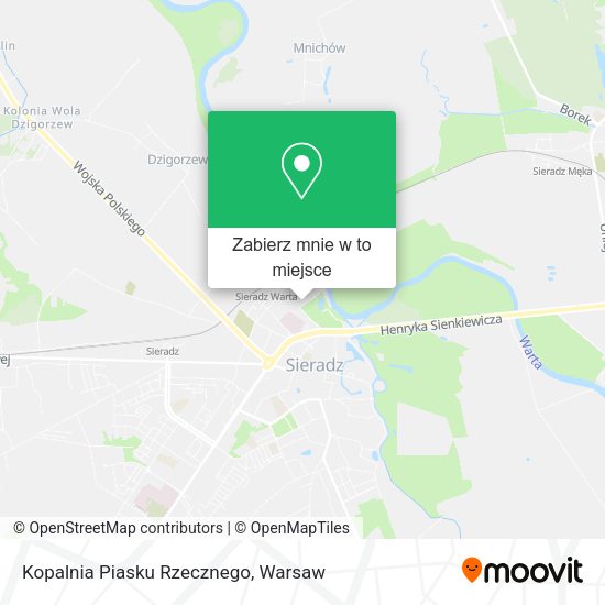 Mapa Kopalnia Piasku Rzecznego