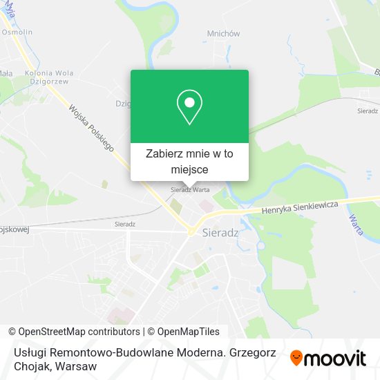 Mapa Usługi Remontowo-Budowlane Moderna. Grzegorz Chojak