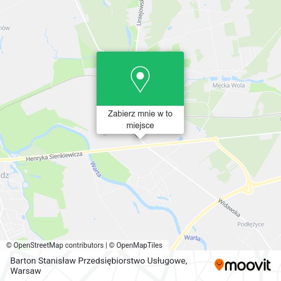 Mapa Barton Stanisław Przedsiębiorstwo Usługowe