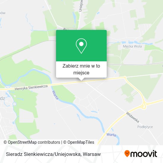 Mapa Sieradz Sienkiewicza / Uniejowska