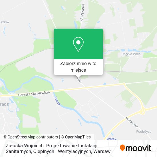 Mapa Załuska Wojciech. Projektowanie Instalacji Sanitarnych, Cieplnych i Wentylacyjnych