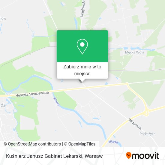 Mapa Kuśnierz Janusz Gabinet Lekarski