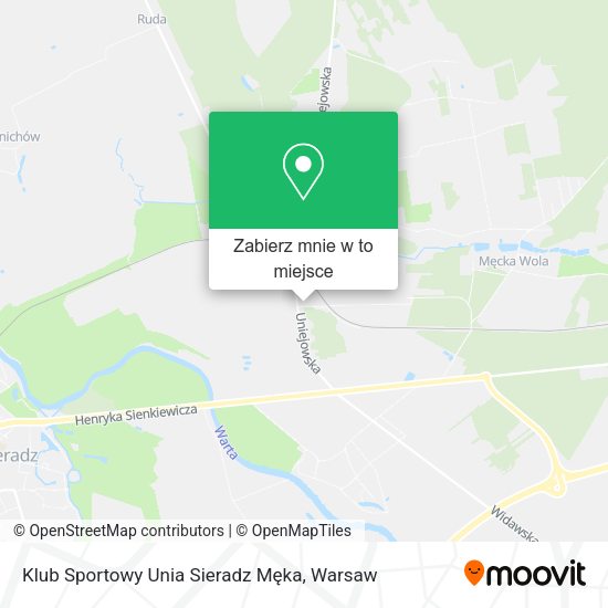 Mapa Klub Sportowy Unia Sieradz Męka