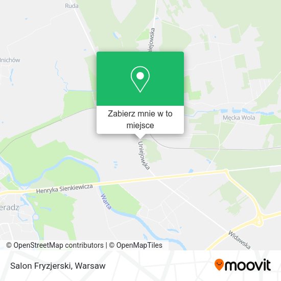 Mapa Salon Fryzjerski