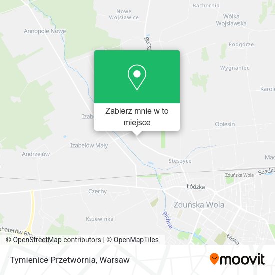 Mapa Tymienice Przetwórnia