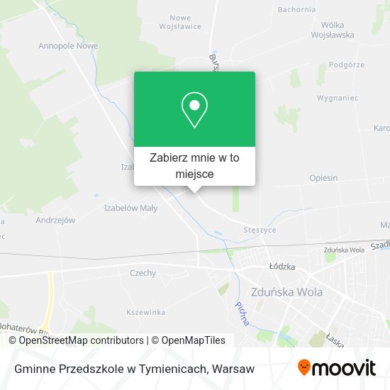 Mapa Gminne Przedszkole w Tymienicach