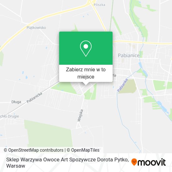 Mapa Sklep Warzywa Owoce Art Spozywcze Dorota Pytko