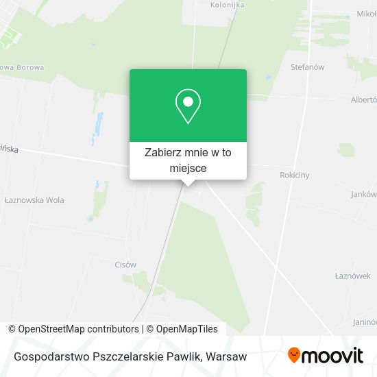 Mapa Gospodarstwo Pszczelarskie Pawlik