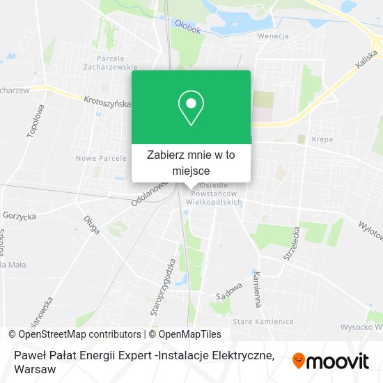 Mapa Paweł Pałat Energii Expert -Instalacje Elektryczne