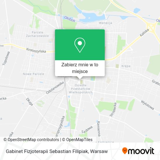 Mapa Gabinet Fizjoterapii Sebastian Filipiak