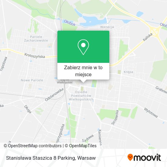 Mapa Stanisława Staszica 8 Parking