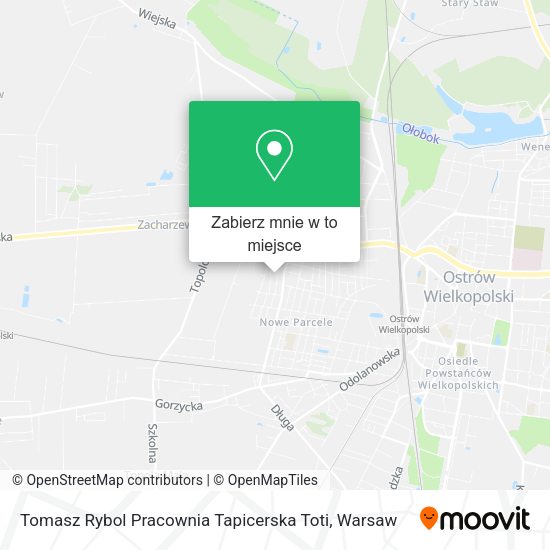 Mapa Tomasz Rybol Pracownia Tapicerska Toti