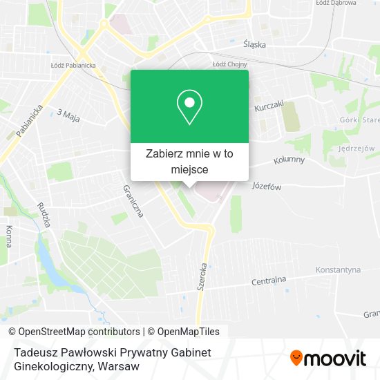 Mapa Tadeusz Pawłowski Prywatny Gabinet Ginekologiczny