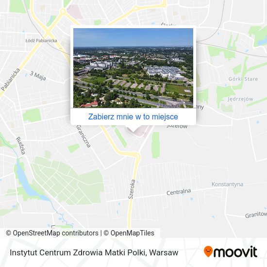 Mapa Instytut Centrum Zdrowia Matki Polki