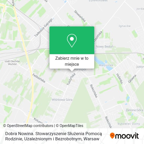 Mapa Dobra Nowina. Stowarzyszenie Służenia Pomocą Rodzinie, Uzależnionym i Bezrobotnym