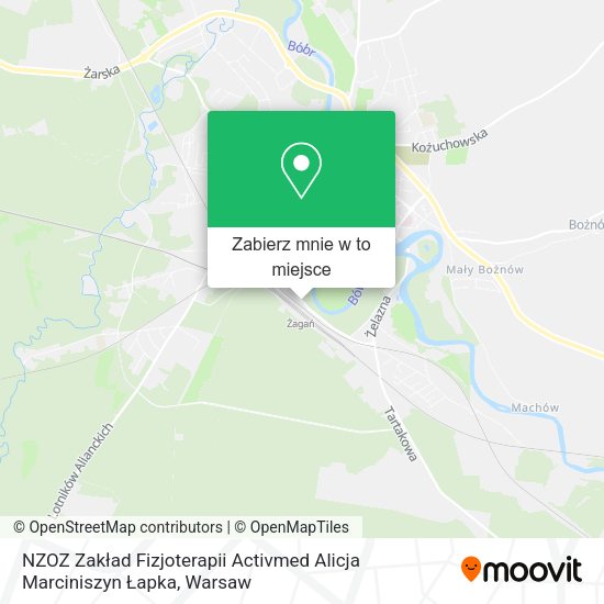 Mapa NZOZ Zakład Fizjoterapii Activmed Alicja Marciniszyn Łapka