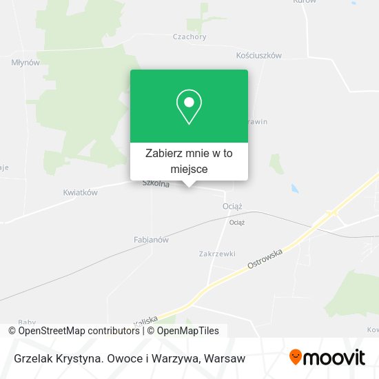 Mapa Grzelak Krystyna. Owoce i Warzywa