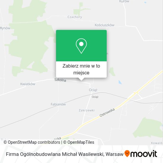 Mapa Firma Ogólnobudowlana Michał Wasilewski