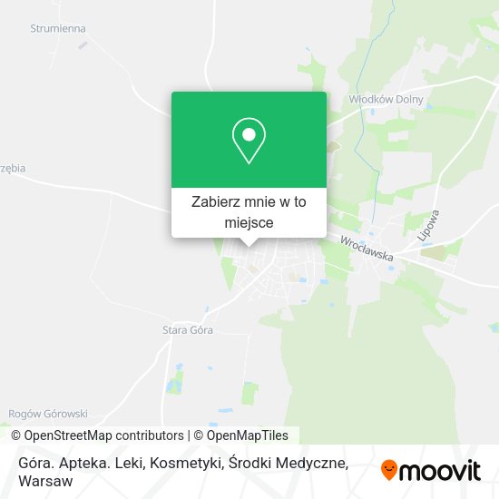 Mapa Góra. Apteka. Leki, Kosmetyki, Środki Medyczne