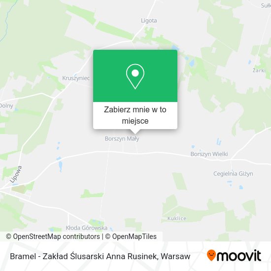 Mapa Bramel - Zakład Ślusarski Anna Rusinek