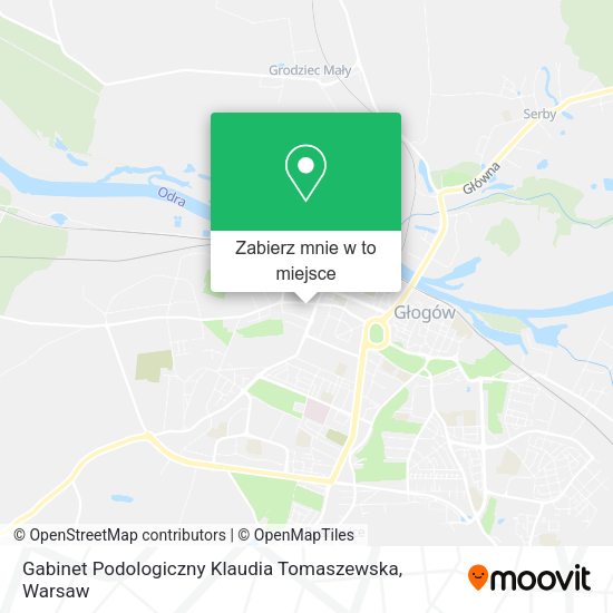 Mapa Gabinet Podologiczny Klaudia Tomaszewska