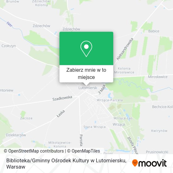 Mapa Biblioteka / Gminny Ośrodek Kultury w Lutomiersku