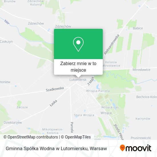 Mapa Gminna Spółka Wodna w Lutomiersku