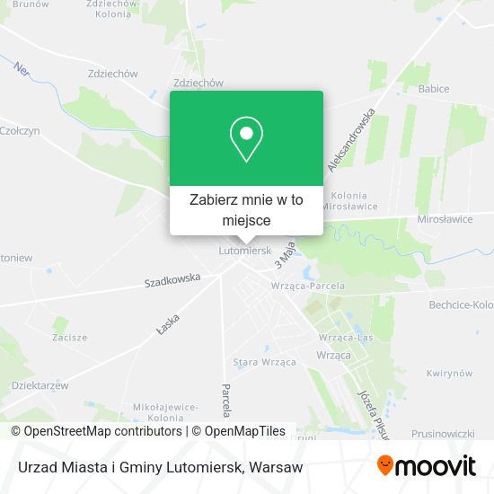 Mapa Urzad Miasta i Gminy Lutomiersk