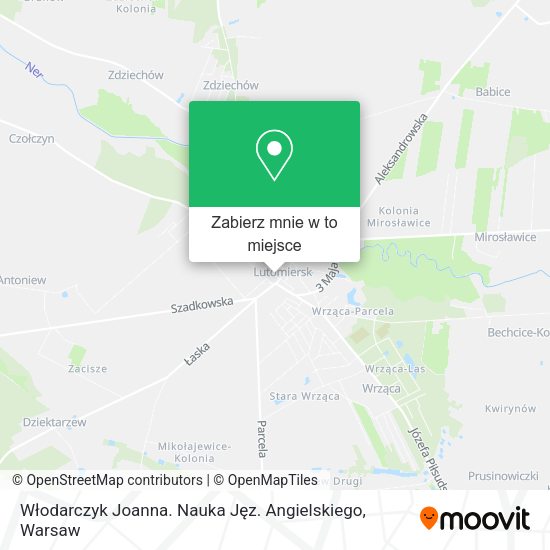 Mapa Włodarczyk Joanna. Nauka Jęz. Angielskiego