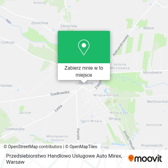 Mapa Przedsiebiorstwo Handlowo Uslugowe Auto Mirex