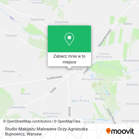 Mapa Studio Makijażu Malowane Oczy Agnieszka Bujnowicz