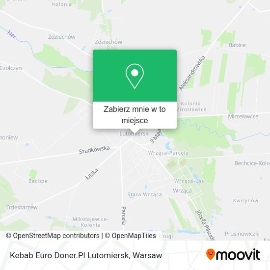 Mapa Kebab Euro Doner.Pl Lutomiersk