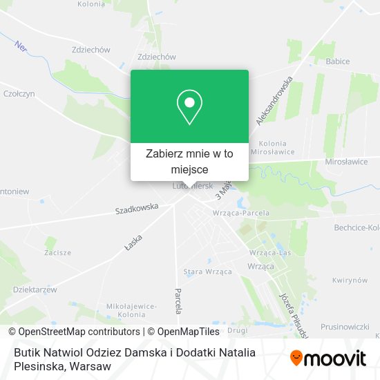 Mapa Butik Natwiol Odziez Damska i Dodatki Natalia Plesinska