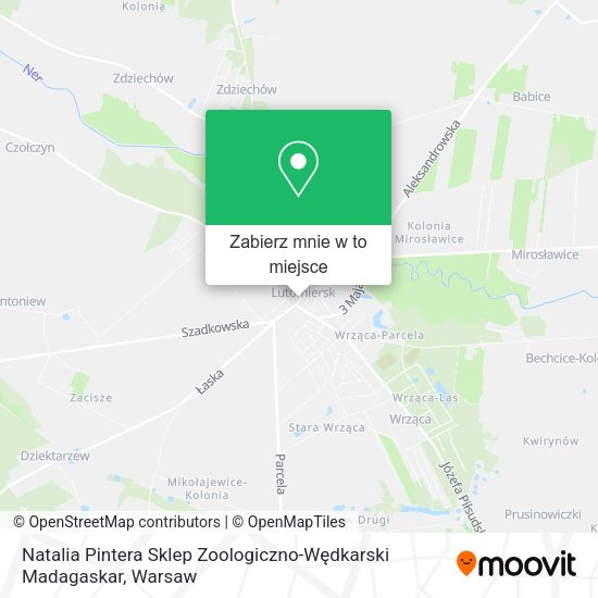 Mapa Natalia Pintera Sklep Zoologiczno-Wędkarski Madagaskar