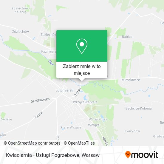 Mapa Kwiaciarnia - Usługi Pogrzebowe