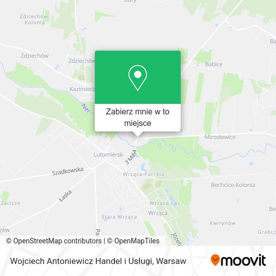 Mapa Wojciech Antoniewicz Handel i Usługi