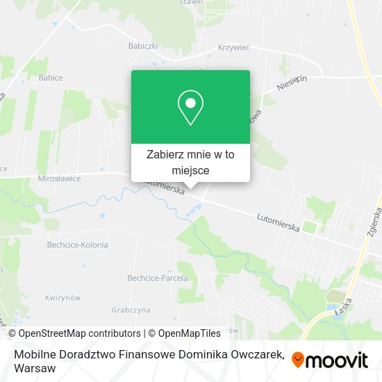 Mapa Mobilne Doradztwo Finansowe Dominika Owczarek