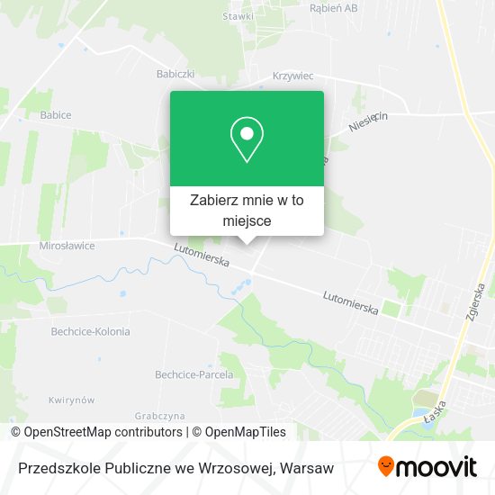 Mapa Przedszkole Publiczne we Wrzosowej