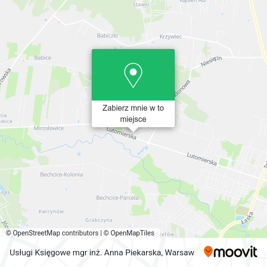 Mapa Usługi Księgowe mgr inż. Anna Piekarska