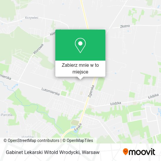 Mapa Gabinet Lekarski Witold Wrodycki