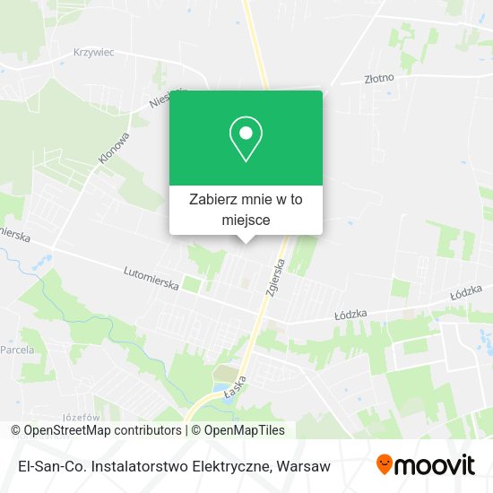 Mapa El-San-Co. Instalatorstwo Elektryczne