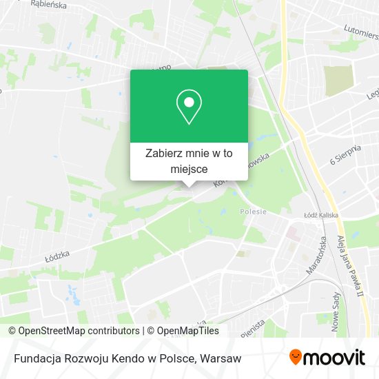 Mapa Fundacja Rozwoju Kendo w Polsce