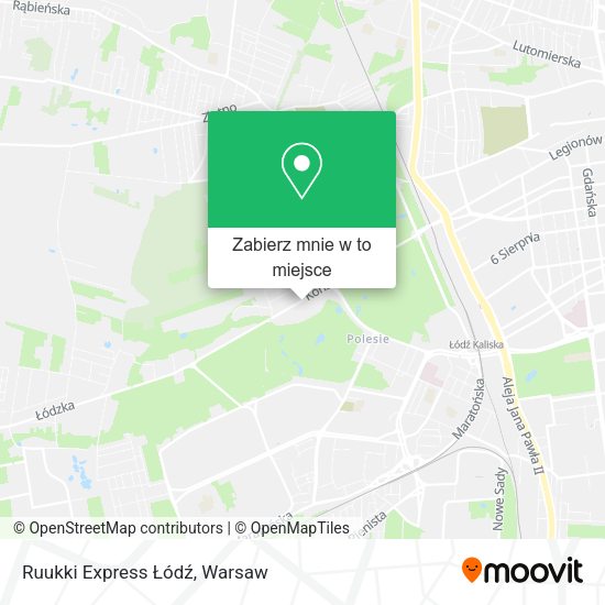 Mapa Ruukki Express Łódź